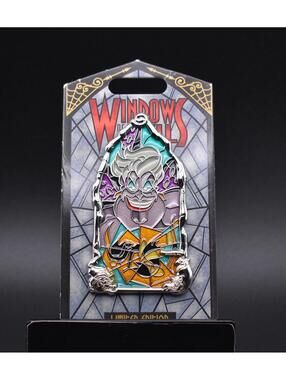 Disney DLR Little Mermaid Ursula Pin of the Month Windows of Evil LE 2000 (C3)